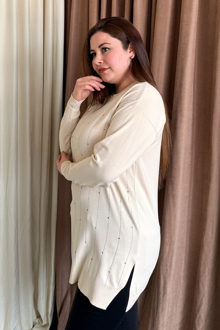 MPL Woman's Stone-Embellished Tunic 7207 - Oviedo
