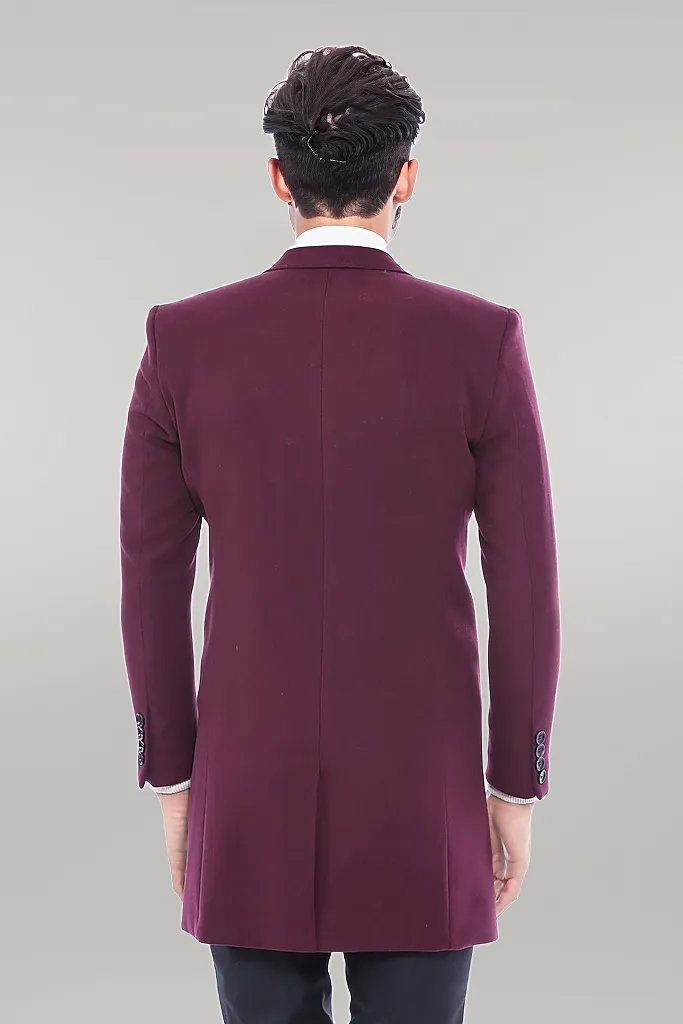 WSS Burgundy Long Coat  - Singen