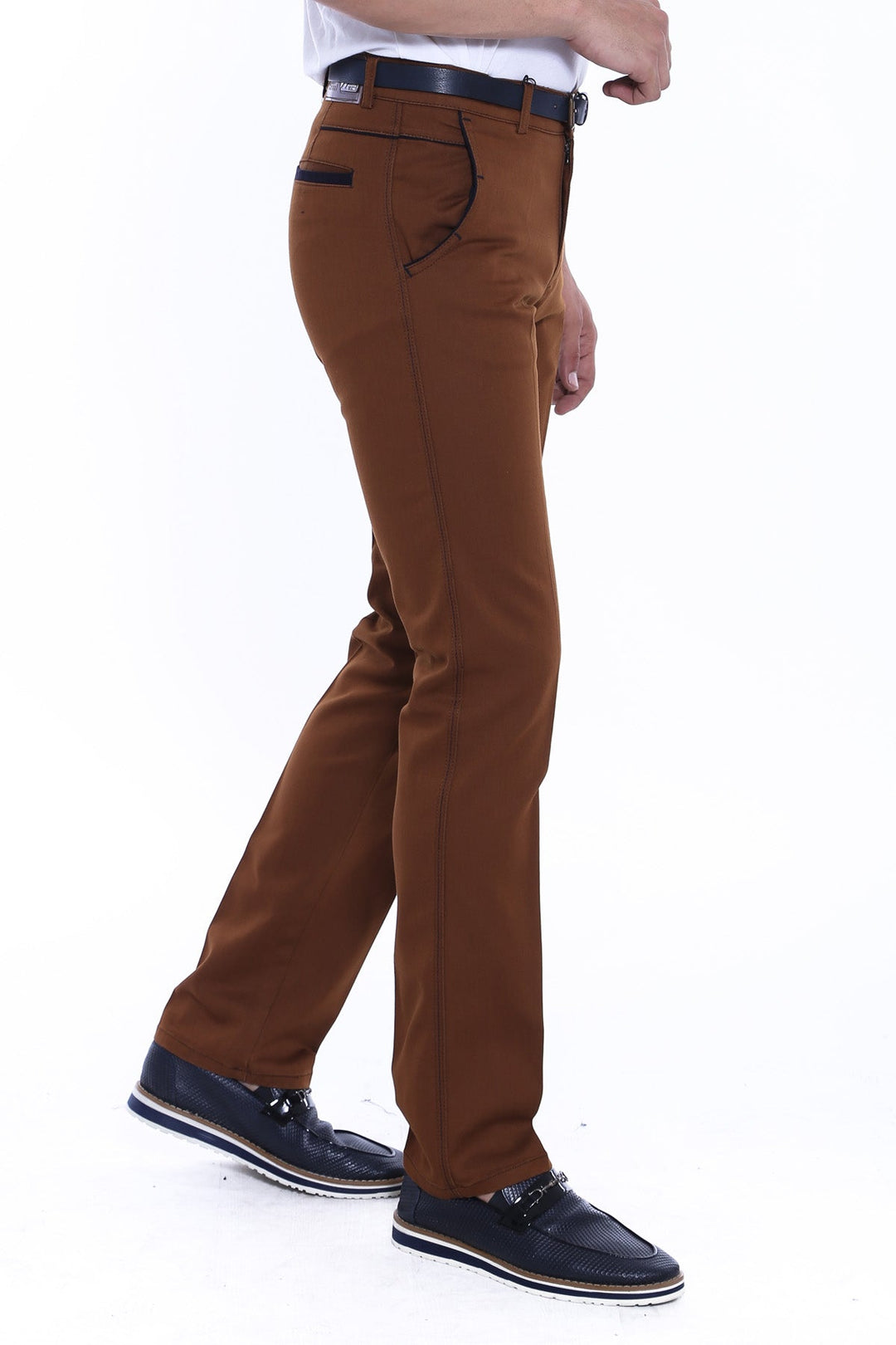 WSS Cotton Tan Men Pants  - Rouen