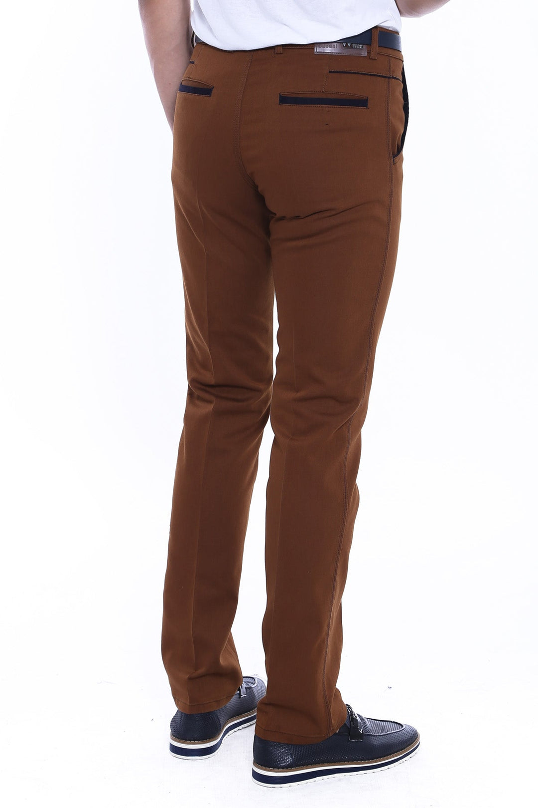WSS Cotton Dark Tan Men Pants  - Mankato