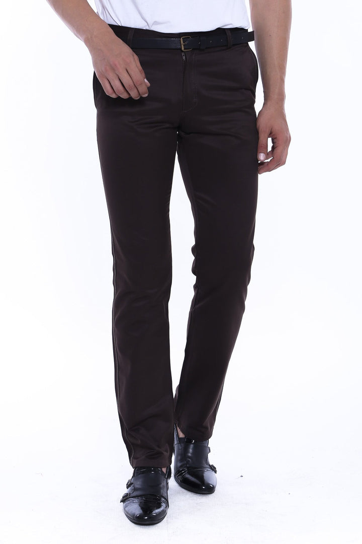 WSS Canvas Pockets Cotton Dark Brown Men Pants  - Flagstaff