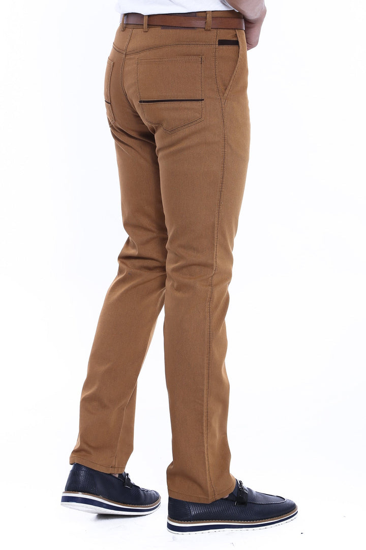 WSS Canvas Pockets Cotton Tan Men Pants  - Tübingen