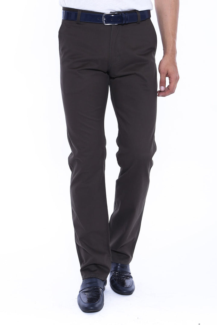 WSS Canvas Pockets Cotton Dark Brown Men Pants  - Apaseo el Grande