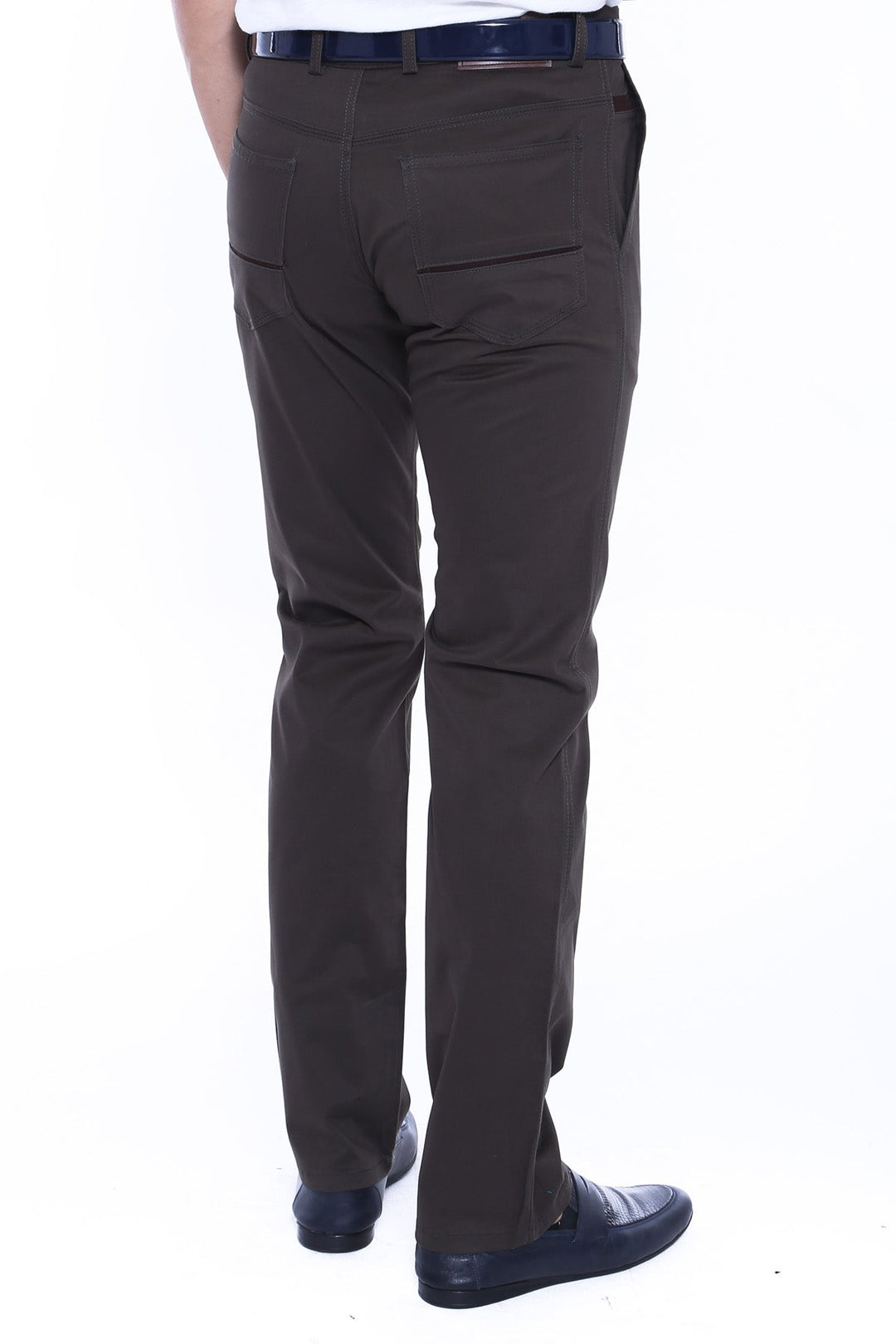 WSS Canvas Pockets Cotton Dark Brown Men Pants  - Apaseo el Grande