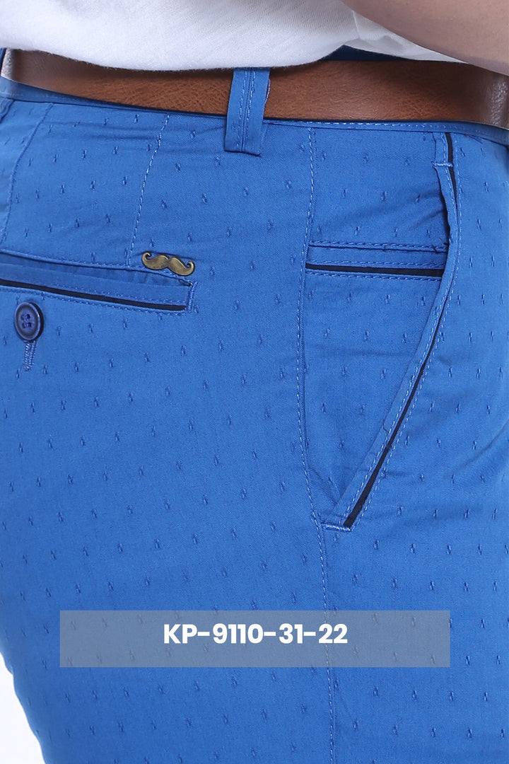 WSS 5 Pockets Sax Blue Men Pants  - Dornbirn