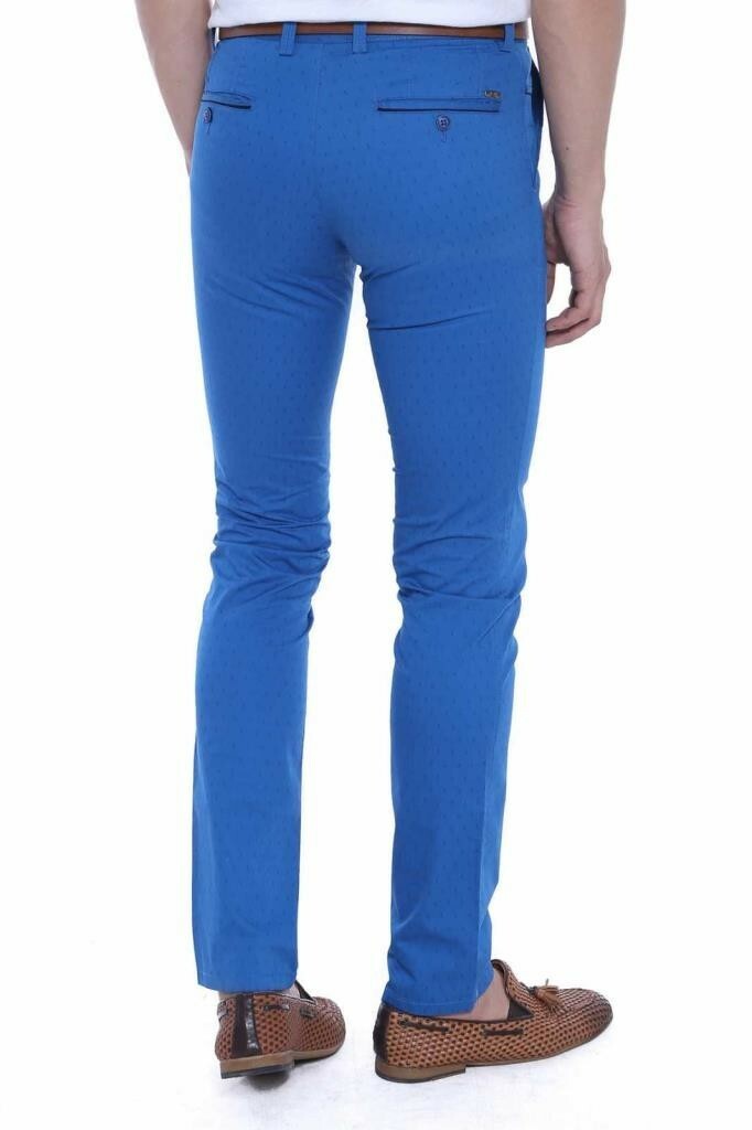 WSS 5 Pockets Sax Blue Men Pants  - Dornbirn