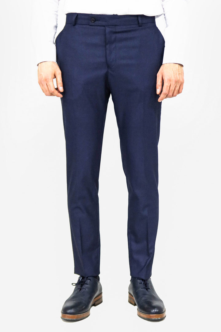WSS Plain Navy Blue Men Trousers  - Sibiu