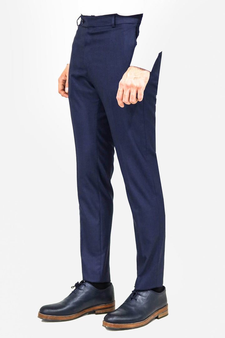 WSS Plain Navy Blue Men Trousers  - Sibiu
