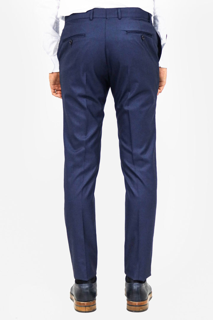 WSS Plain Navy Blue Men Trousers  - Sibiu