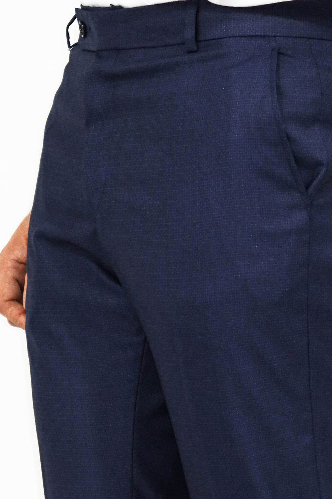 WSS Plain Navy Blue Men Trousers  - Sibiu