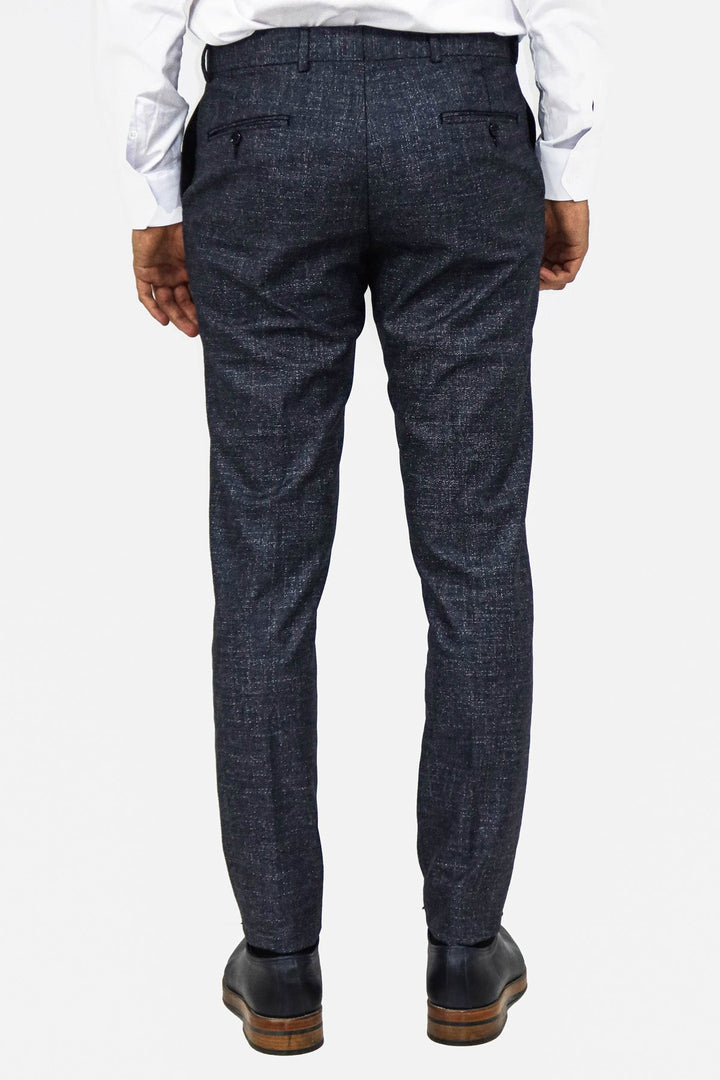WSS Plain Navy Blue Men Trousers  - Bilbao