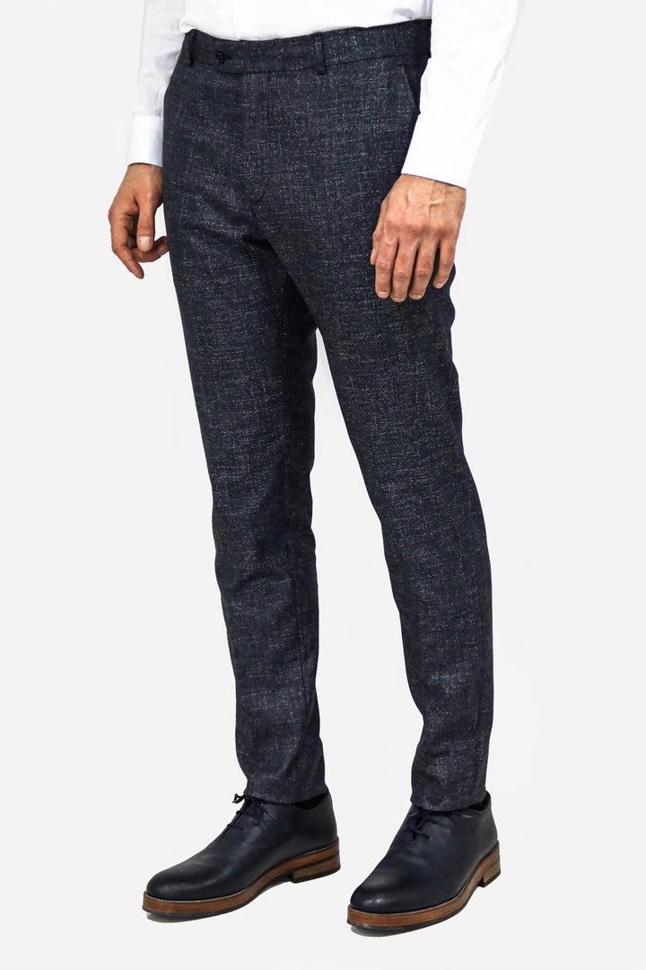 WSS Plain Navy Blue Men Trousers  - Bilbao