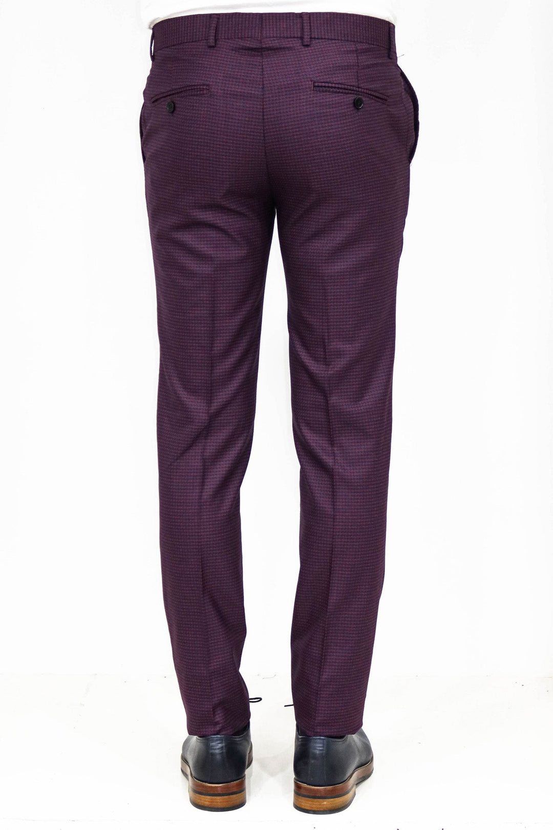 WSS Plain Burgundy Men Trousers  - Salinas