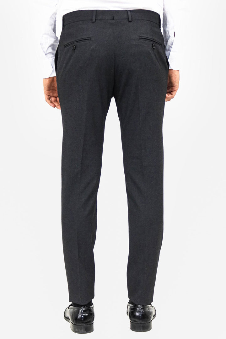WSS Plain Dark Grey Men Pants  - Singen