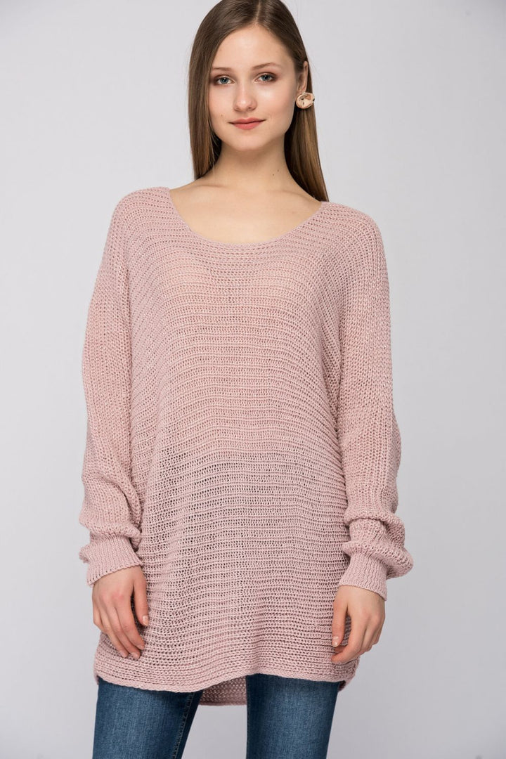 SNS Powder Boat Neck Sequined Sweater - Hinesville