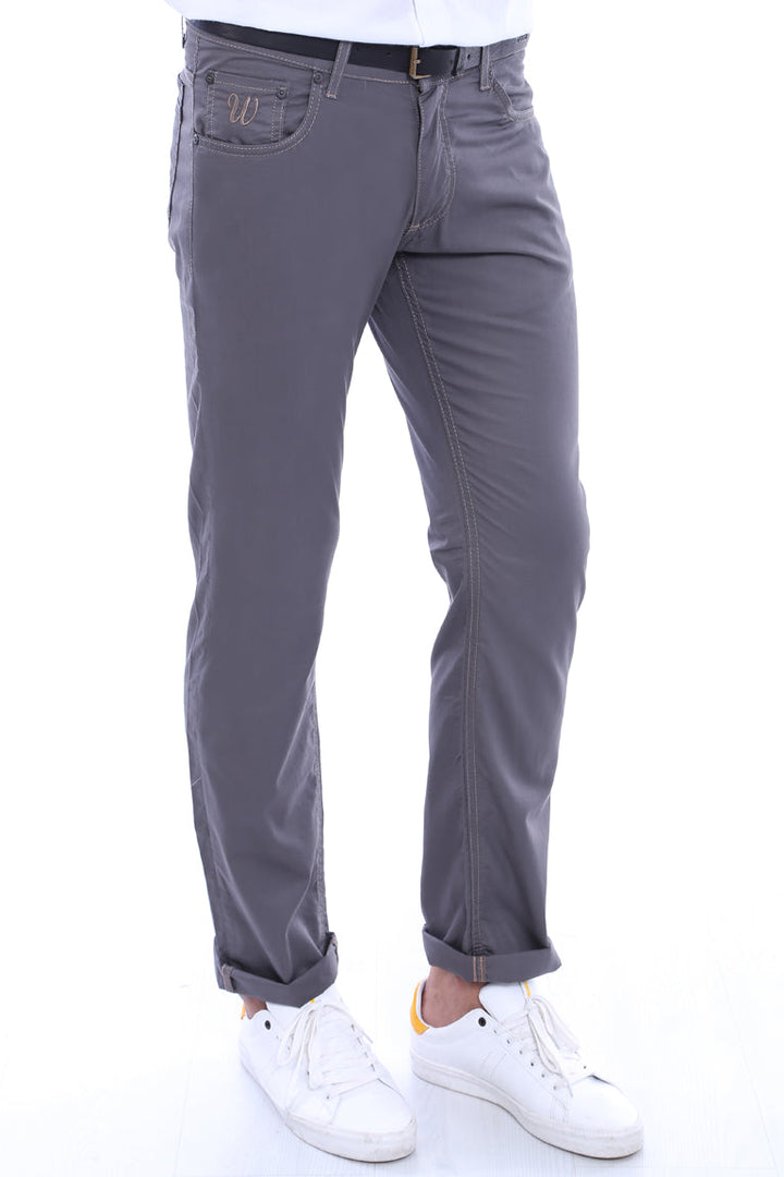 WSS Gabardin Grey Men Pants  - Vilvoorde