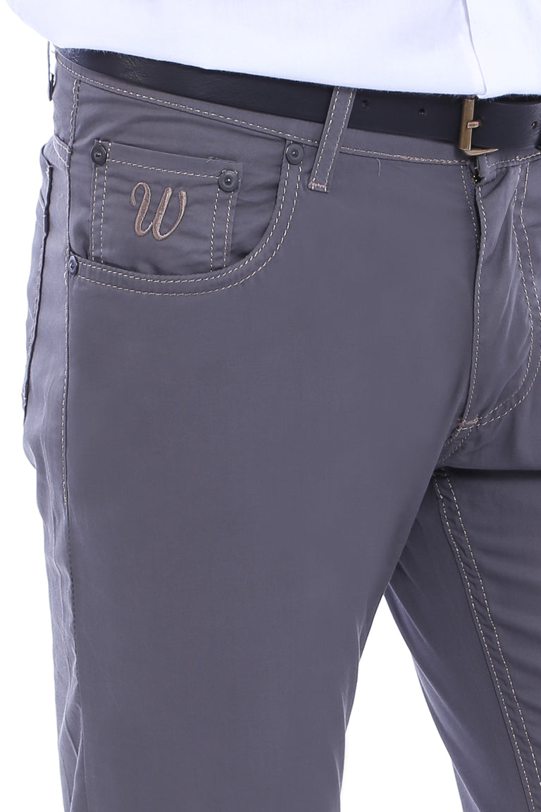 WSS Gabardin Grey Men Pants  - Vilvoorde