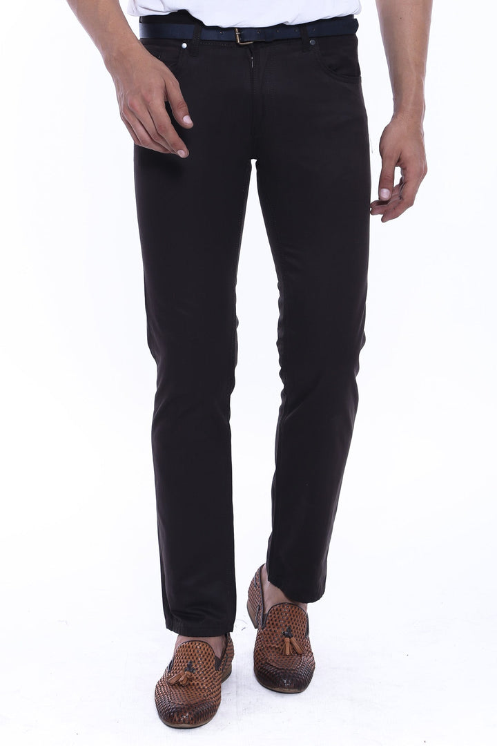 WSS Gabardin Brown Men Pants  - Tecoanapa