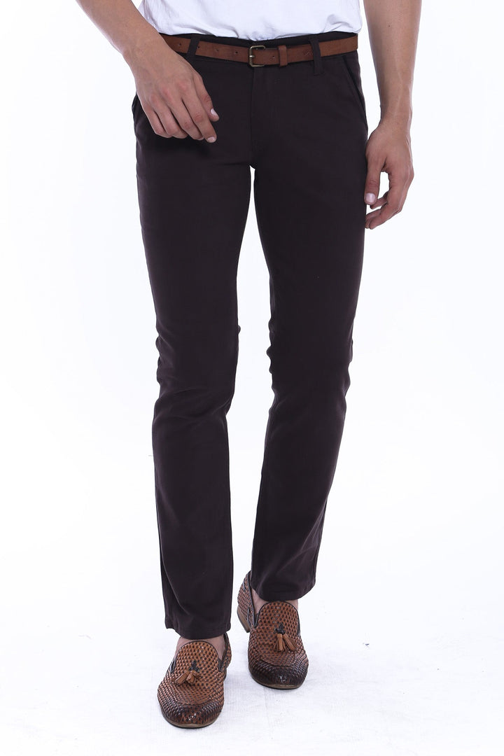 WSS Gabardin Brown Men Pants  - Antioch