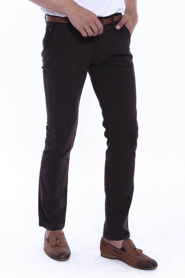 WSS Gabardin Brown Men Pants  - Antioch