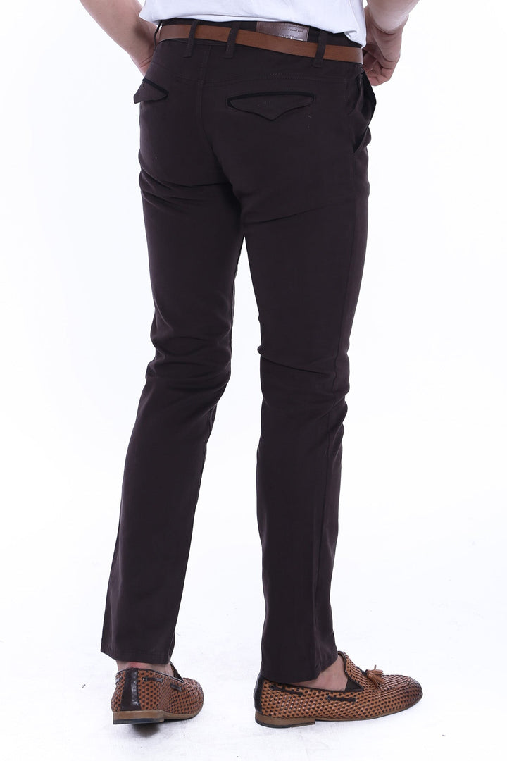 WSS Gabardin Brown Men Pants  - Antioch