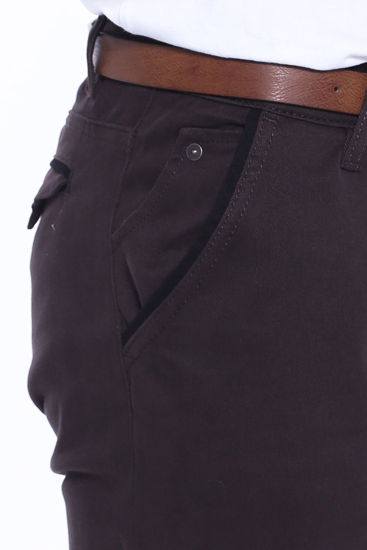 WSS Gabardin Brown Men Pants  - Antioch