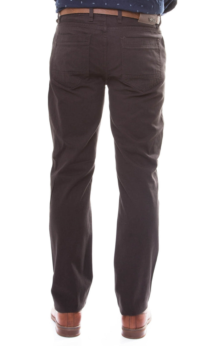 WSS Slim Fit 5 Pocket Cotton Brown Men Trousers - Chelmsford