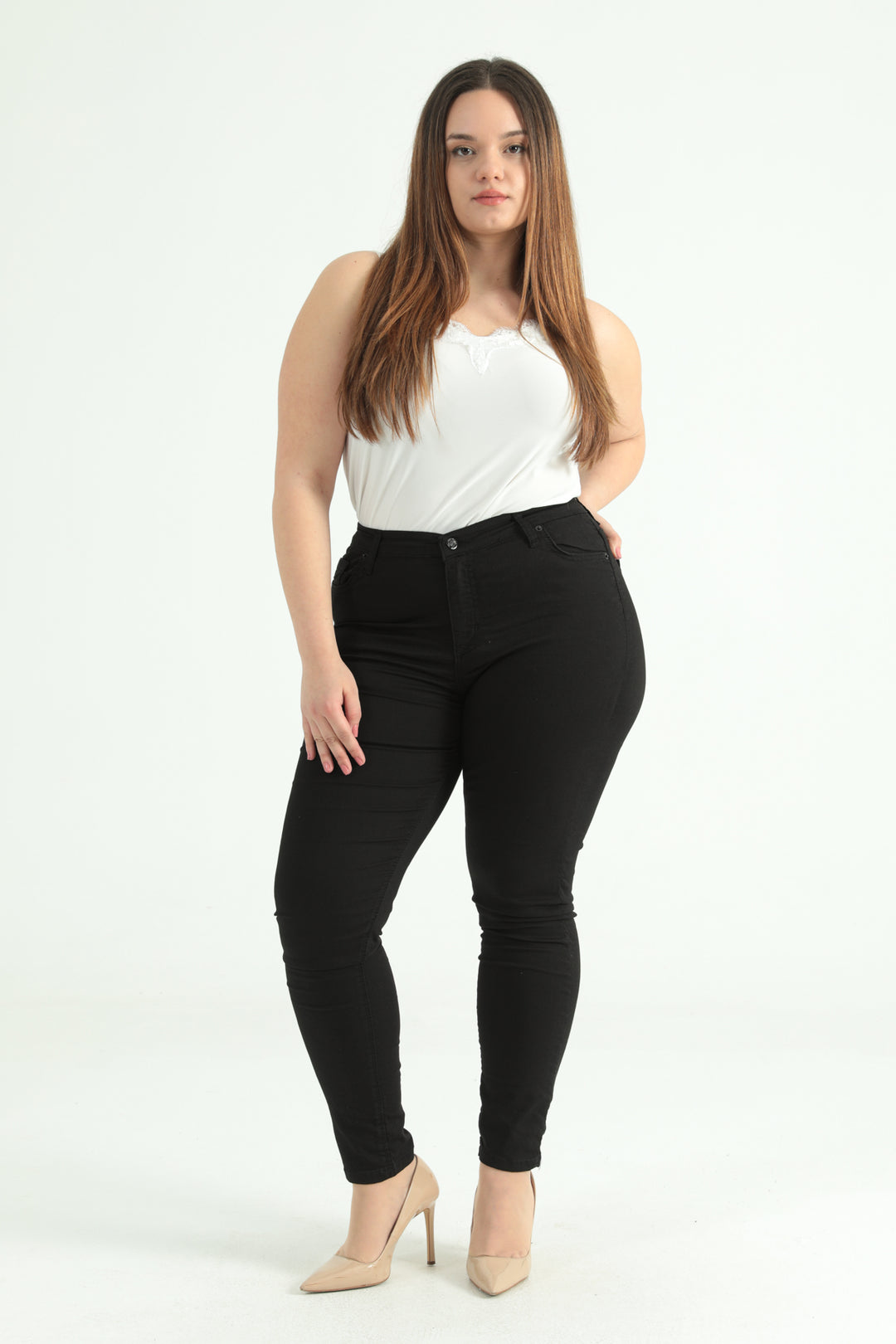MPL Woman Slim Fit High Waist Jeans 1462 - Carmel