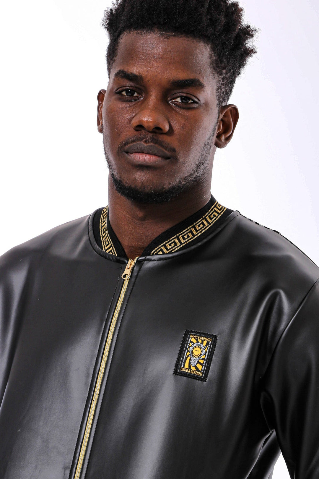 WSS Black Leather Touch Seasonal Coat  - Singen