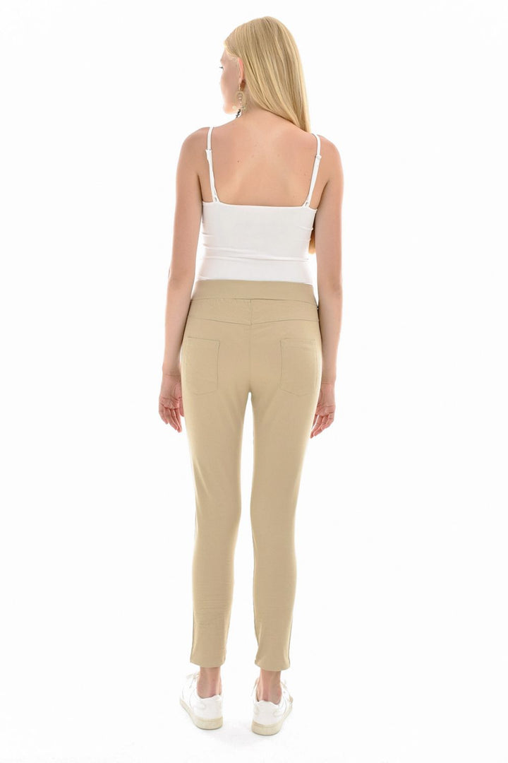 SNS Sense Beige Belted Pants - New Orleans