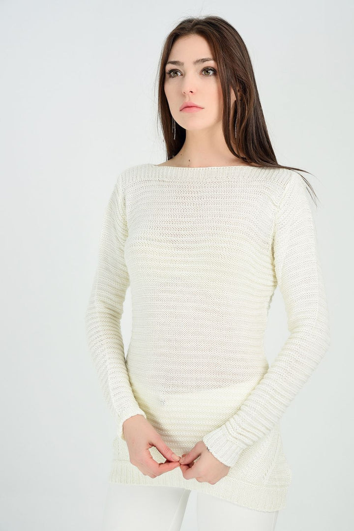 SNS Sense Ecru Pool Neck Width Hair Braided Skirt End Diagonal Striped Tri - Molina de Segura
