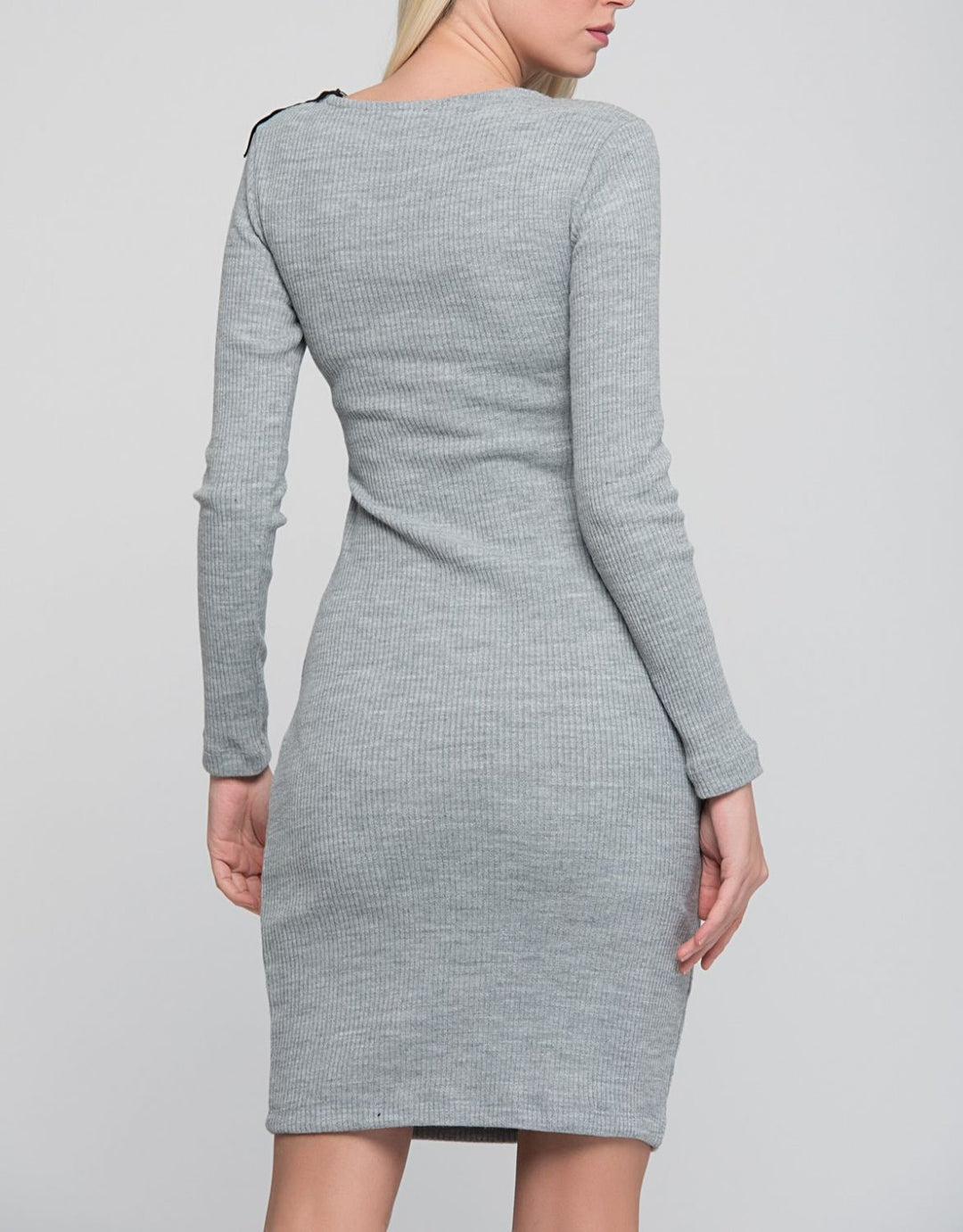 SNS Gray Leather Tassel Dress - Jūrmala