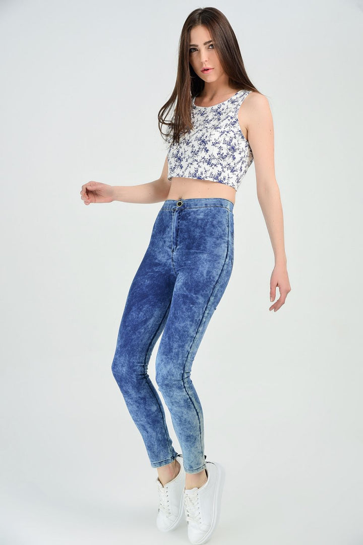 SNS Sense Indigo Darted Denim Pants - Palmdale