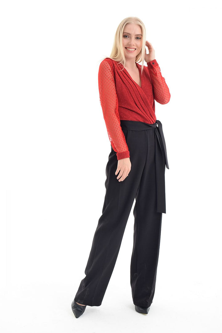 SNS Sense Red Evening Jumpsuit - Villaflores