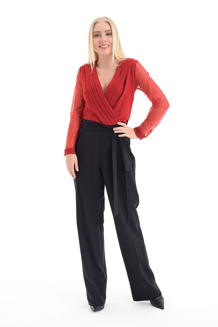 SNS Sense Red Evening Jumpsuit - Villaflores