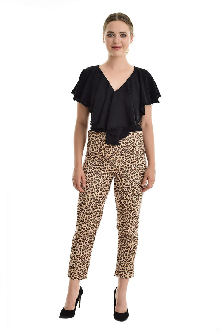 SNS Sense Leopard Patterned Leopard Pattern Pants - Malden