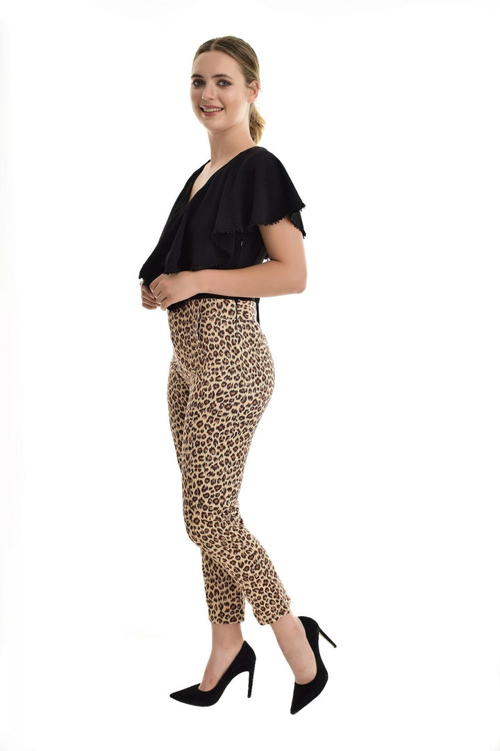 SNS Sense Leopard Patterned Leopard Pattern Pants - Malden