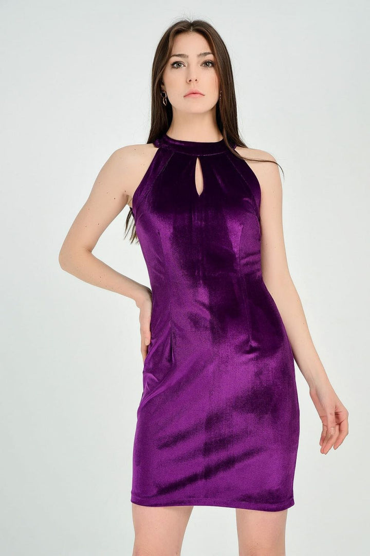 SNS Sense Mor Sister Dress - Pool Neck Front Drop Decollete Evening Dress - Woonsocket