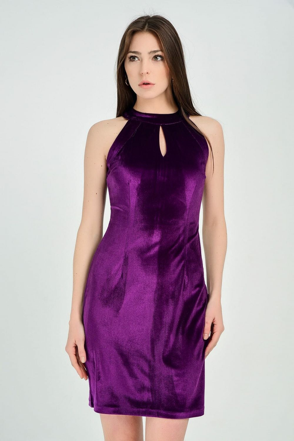 SNS Sense Mor Sister Dress - Pool Neck Front Drop Decollete Evening Dress - Woonsocket