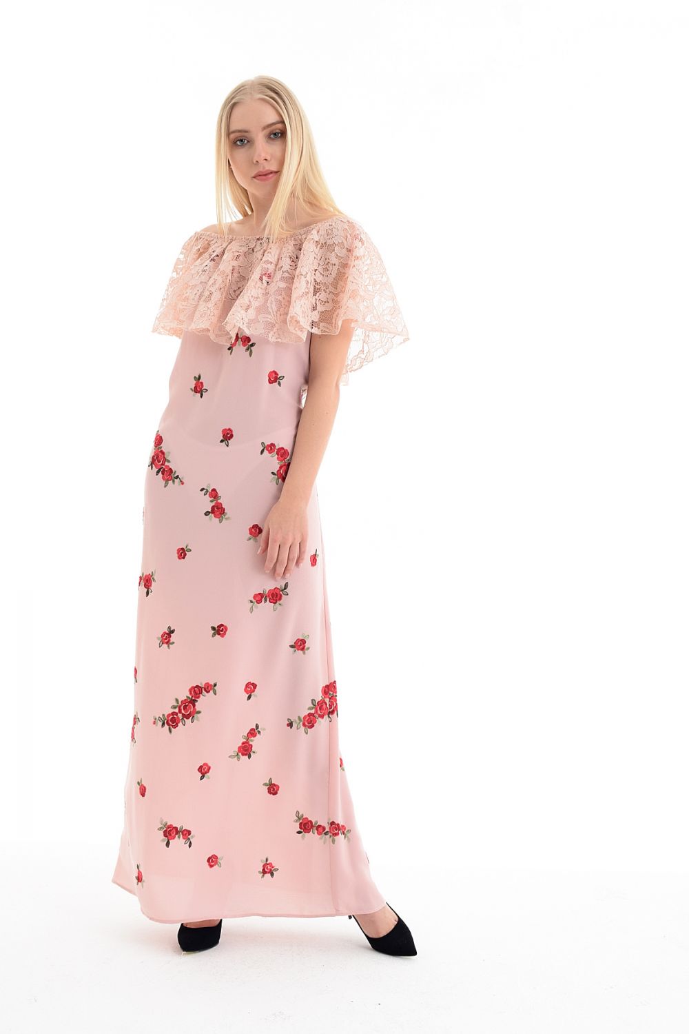 SNS Sense Roba Lace Skirt Watery Long Dress - Figueras