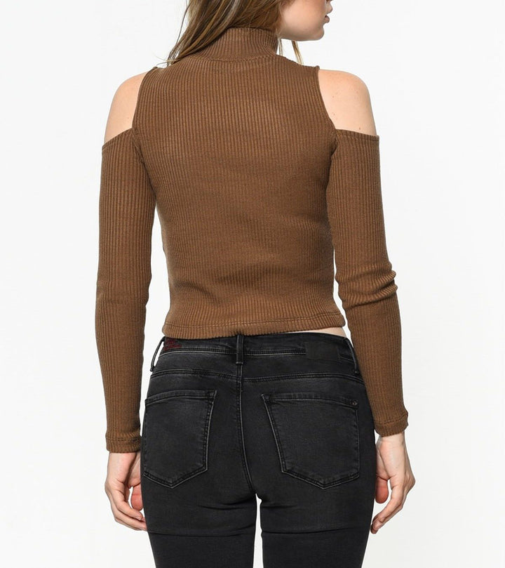 SNS Sense Vizon Open Shoulder Fisherman Collar Blouse - Heidelberg