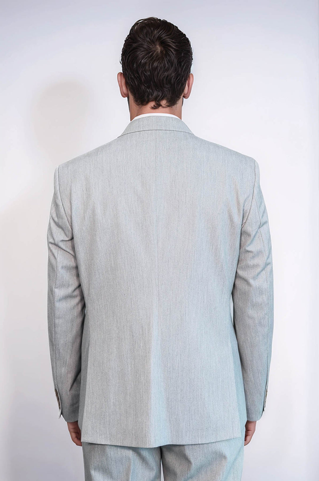 WSS 2 Piece Plain Slim Fit Light Grey Men Suit  - Innisfil