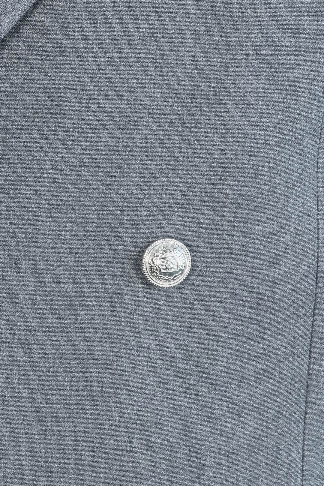 WSS Slim Fit Double-Breasted Grey Men’s Suit with Silver-Tone Metal Buttons –  - Pallíni