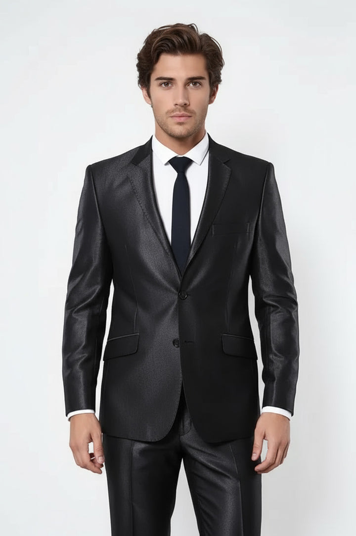 WSS Shiny Smoked Men's Suit  - Riverton