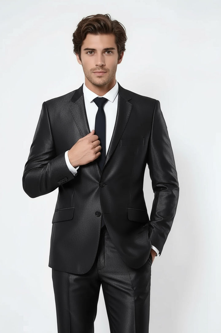 WSS Shiny Smoked Men's Suit  - Riverton