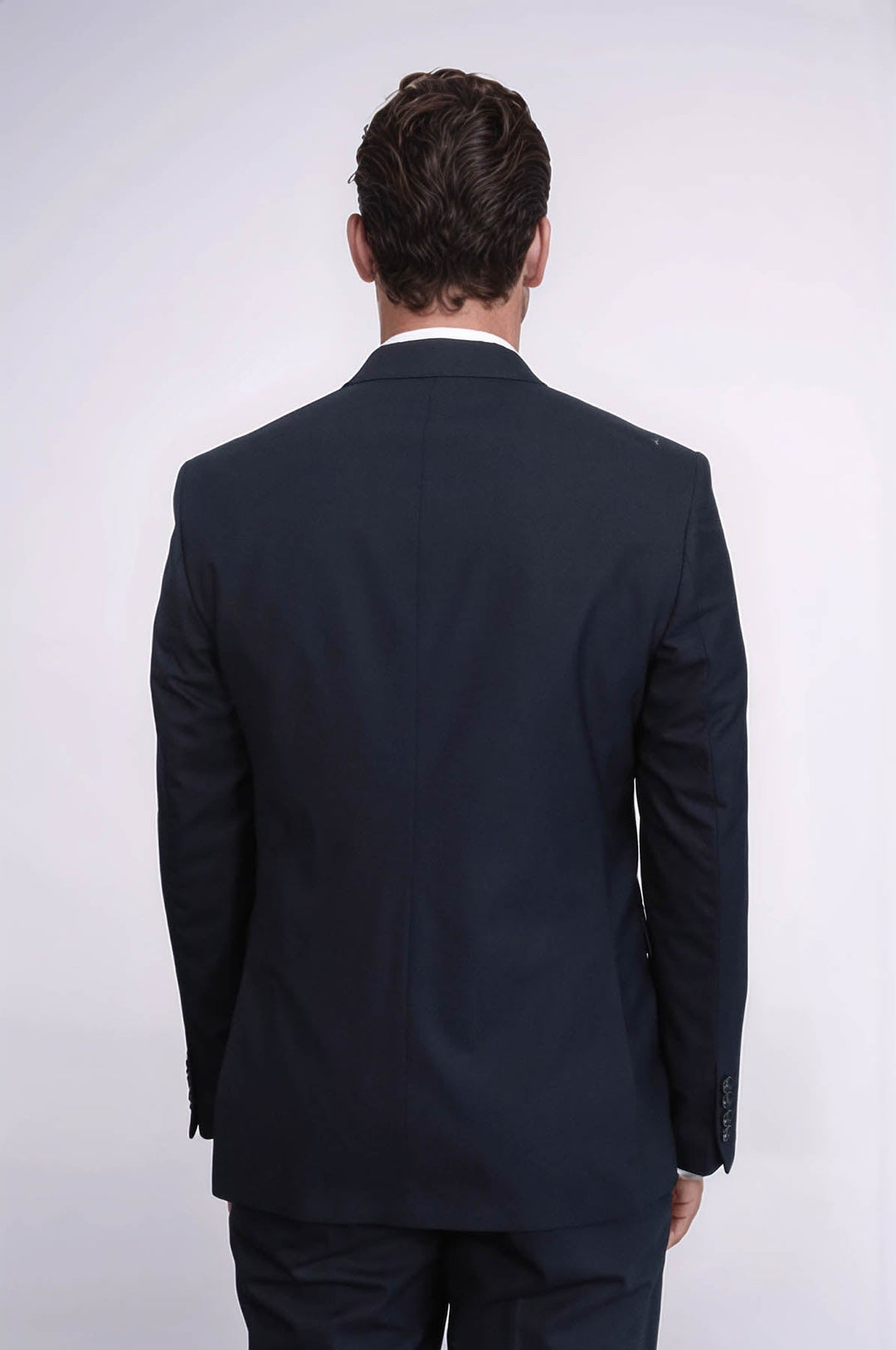 WSS 2 Buttons 2 Piece Navy Blue Men Suit  - Brentwood