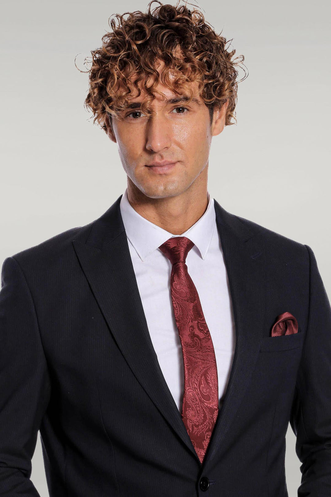 WSS 2 Piece Striped Black Men Suit  - Singen