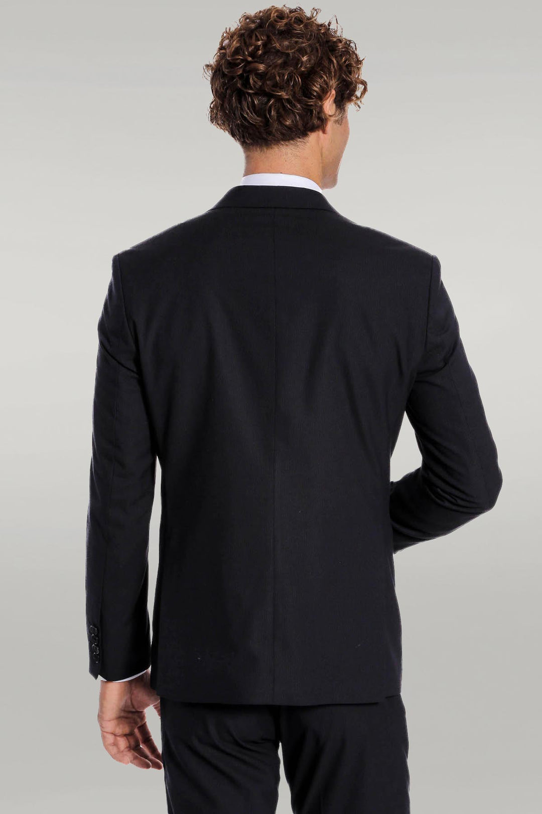 WSS 2 Piece Striped Black Men Suit  - Singen