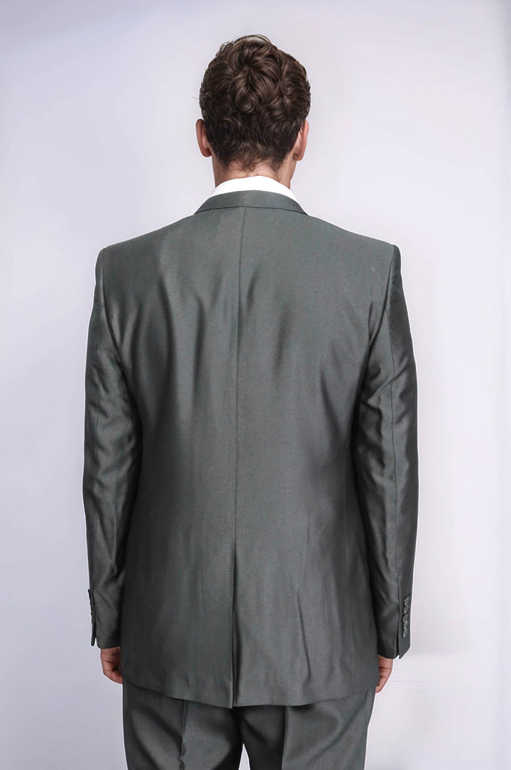 WSS Shiny Anthracite Men's Suit  - Council Bluffs