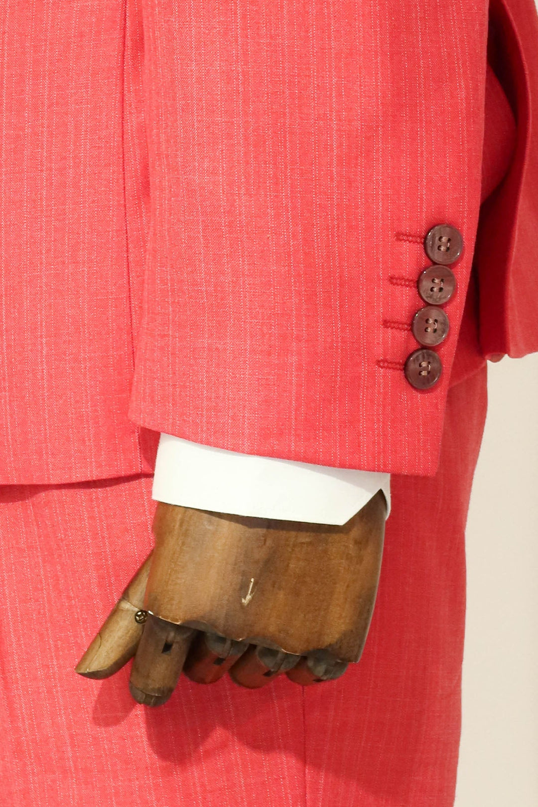 WSS Two Piece Slim Fit Single Button Coral Red Men Suit  - Singen